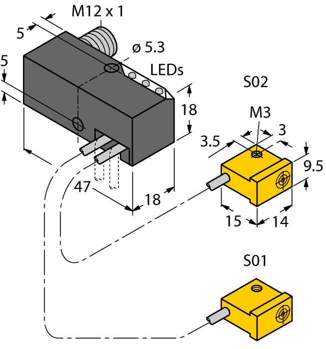 Details about   Turck Ni2-Q6,5-AP6-0,2-FS4.4X3/S304 1650047 Inductive Power Clamp Sensor Monitor 