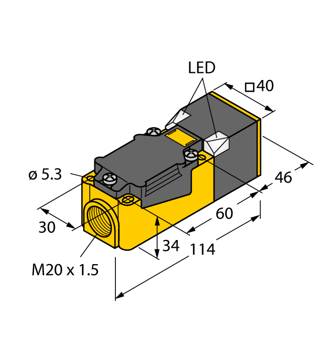 TURCK NI50-CP80-FZ3X2 13406 Inductive sensor # 