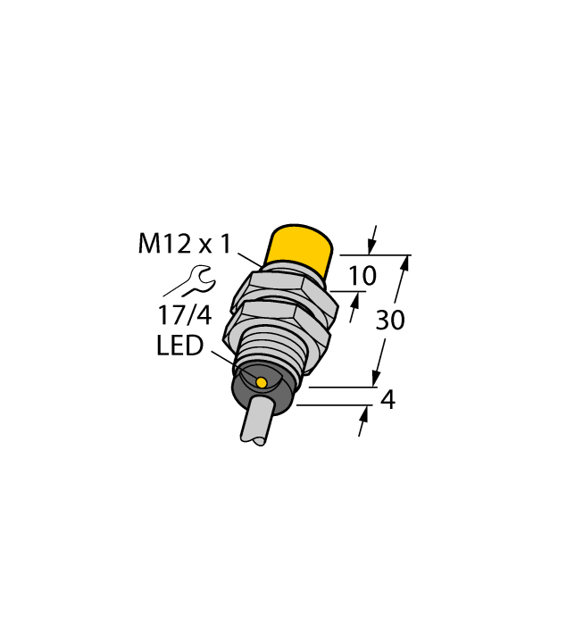 1244 Turck B12-G12-AZ31 35-250vac Proximity Sensor 