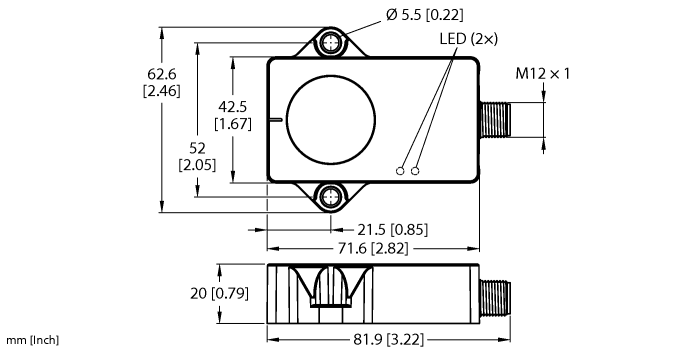 Details about   Turck WiM45-UNTL-0,3-BIM-UNT-LUAP6X4-H1141 Sensor Measuring Range 45mm 1536623 