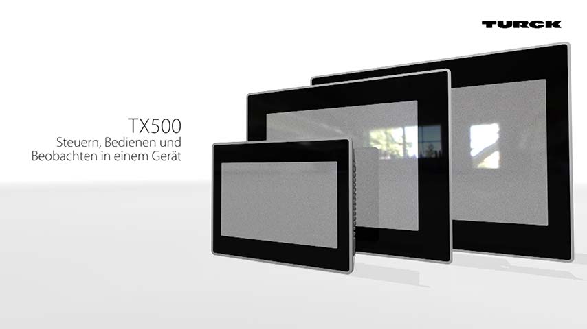 TX500 HMI-Panel mit integrierter CODESYS-3-SPS