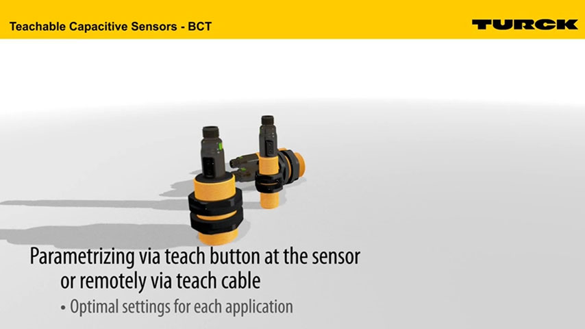 Kapazitive Sensoren mit Ein-Klick-Teach