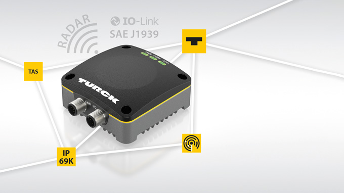 IO-Link/J1939-Radarscanner liefert 3D-Bewegungsdaten